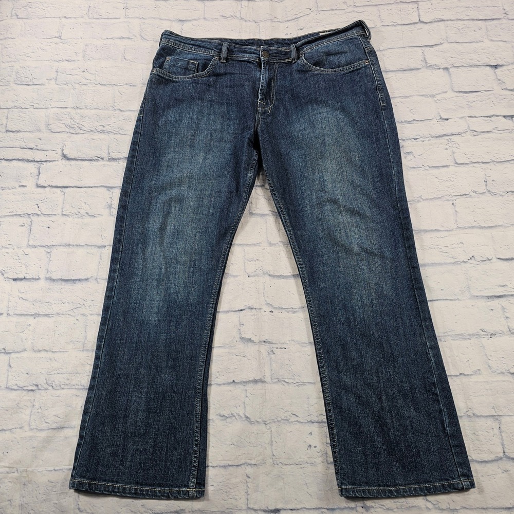 Buffalo David Bitton Driven-X Basic Jeans MENS 38x30 Blue Straight Stretch Denim